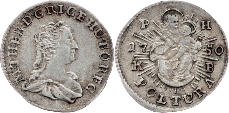 Maria Theresia, Poltura 1750, KB, Kremnitz Maria Theresia, Poltura 1750, KB, Kre...