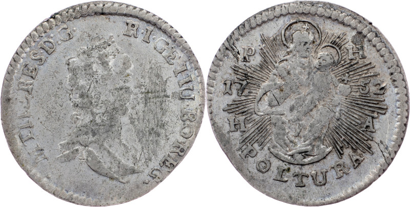 Maria Theresia, Poltura 1752, Hall Maria Theresia, Poltura 1752, Hall, 0,872 g, ...