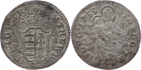 Maria Theresia, Denar 1755, KB, Kremnitz