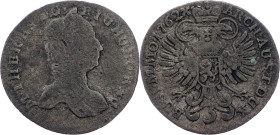 Maria Theresia, 3 Kreuzer 1762, Prague