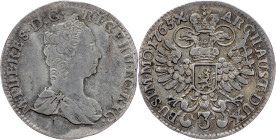 Maria Theresia, 3 Kreuzer 1765, Prague