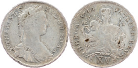 Maria Theresia, 15 Kreuzer 1744, KB, Kremnitz