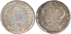 Maria Theresia, 20 Kreuzer 1755, Prague
