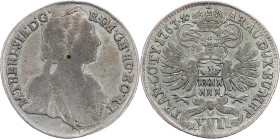 Maria Theresia, 17 Kreuzer 1763, Karlsburg