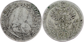 Maria Theresia, 20 Kreuzer 1768, Prague