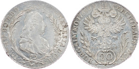 Maria Theresia, 20 Kreuzer 1768, EvS-A.S., Prague