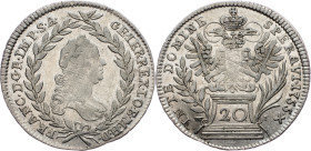 Franz I. Stephan, 20 Kreuzer 1755, Vienna