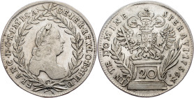 Franz I. Stephan, 20 Kreuzer 1756, Vienna