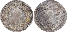 Joseph II., 20 Kreuzer 1786, F, Hall