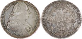 Joseph II., 1 Thaler 1777, F/V.C.-S., Hall