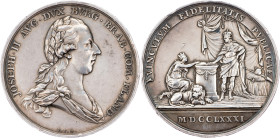 Joseph II., Medal 1781, Theodor Van Berckel
