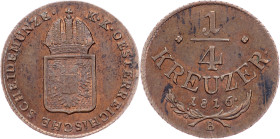 Franz I. (II.), 1/4 Kreuzer 1816, B, Kremnitz