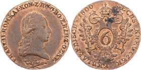Franz I. (II.), 3 Kreuzer 1800, S, Smolnik