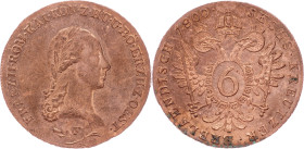Franz I. (II.), 6 Kreuzer 1800, F, Hall