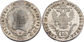 Franz I. (II.), 10 Kreuzer 1815, Vienna