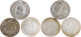 Franz I. (II.), 20 Kreuzer 1803, 1806, 1830, A, C, B