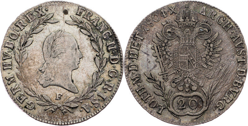 Franz I. (II.), 20 Kreuzer 1804, Hall Franz I. (II.), 20 Kreuzer 1804, Hall, 6,6...