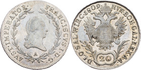 Franz I. (II.), 20 Kreuzer 1809, Vienna