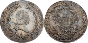 Franz I. (II.), 20 Kreuzer 1819, Vienna