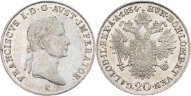 Franz I. (II.), 20 Kreuzer 1834, Prague