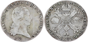 Franz I. (II.), 1/2 Thaler 1797, C, Prague