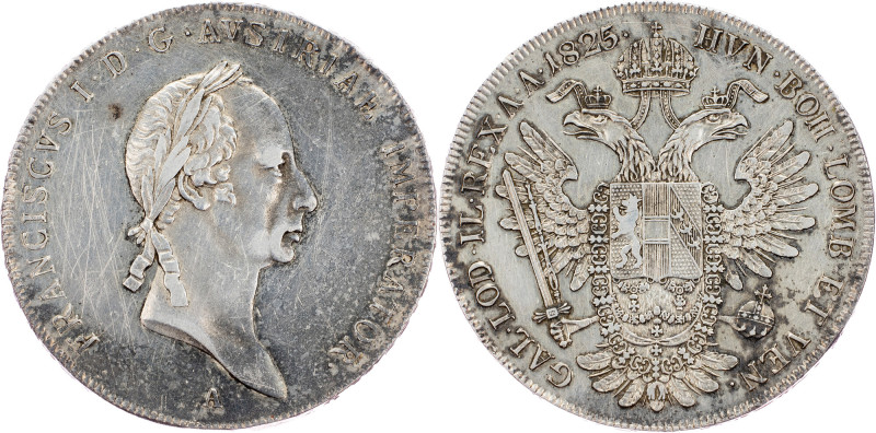 Franz I. (II.), 1 Thaler 1825, A, Vienna Franz I. (II.), 1 Thaler 1825, A, Vienn...