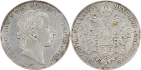 Franz Joseph I., 1 Thaler 1855, A, Vienna