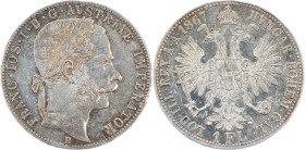 Franz Joseph I., 1 Gulden 1867, B, Kremnitz