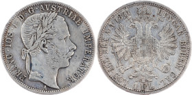 Franz Joseph I., 1 Gulden 1871, A, Vienna