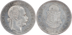 Franz Joseph I., 1 Forint 1887, KB, Kremnitz