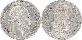 Franz Joseph I., 1 Forint 1891, KB, Kremnitz