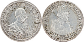 Franz Joseph I., 2 Gulden 1884/1974, A. Peter, R. 1974