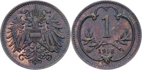 Franz Joseph I., 1 Heller 1916, Vienna