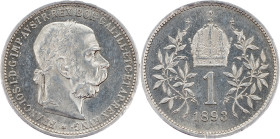 Franz Joseph I., 1 Krone 1893, Vienna