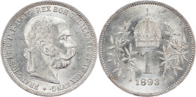 Franz Joseph I., 1 Krone 1893, Vienna