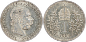 Franz Joseph I., 1 Krone 1894, Vienna