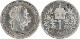 Franz Joseph I., 1 Krone 1896, Vienna