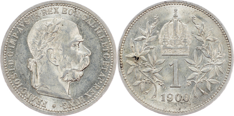Franz Joseph I., 1 Krone 1900, Vienna Franz Joseph I., 1 Krone 1900, Vienna, 4,9...