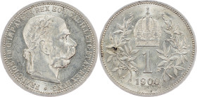 Franz Joseph I., 1 Krone 1900, Vienna