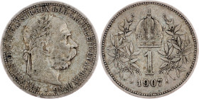 Franz Joseph I., 1 Krone 1907, Vienna