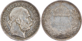 Franz Joseph I., 1 Korona 1892, KB, Kremnitz