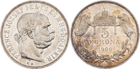 Franz Joseph I., 5 Korona 1900, Kremnitz