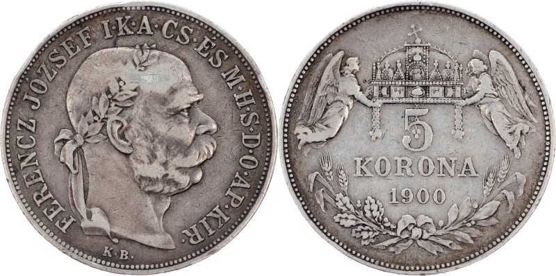 Franz Joseph I., 5 Korona 1900, Kremnitz Franz Joseph I., 5 Korona 1900, Kremnit...
