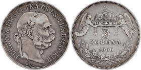 Franz Joseph I., 5 Korona 1900, Kremnitz