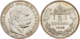 Franz Joseph I., 5 Korona 1908, Kremnitz