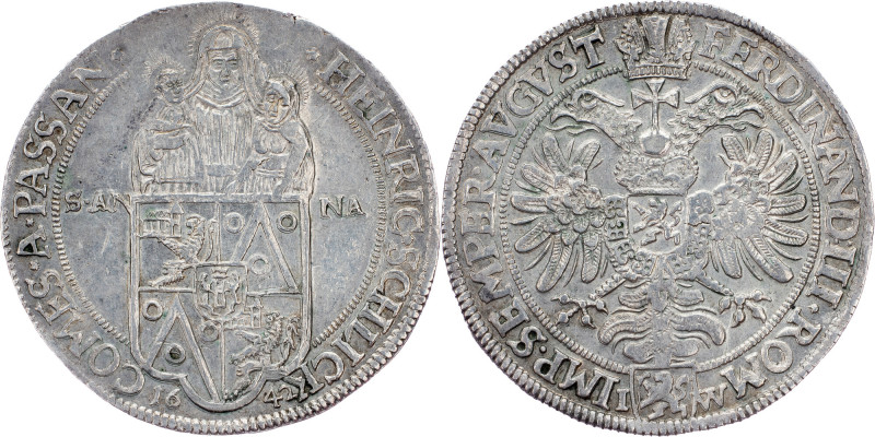 Heinrich Schlick, 1 Thaler 1642, Plana Heinrich Schlick, 1 Thaler 1642, Plana, 2...