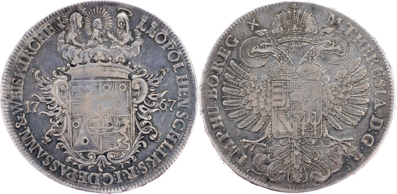 Leopold Heinrich Schlick, 1 Thaler 1767, Prague Leopold Heinrich Schlick, 1 Thal...