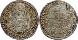 Charles II of Liechtenstein, 3 Kreuzer 1670, Kremsier