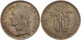 Albert I., 1 Franc 1926