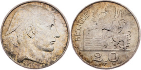 Baudouin I., 20 Francs 1954, Brussels